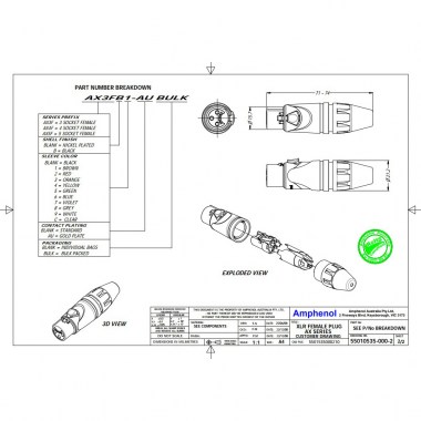 Amphenol AX5F Разъемы